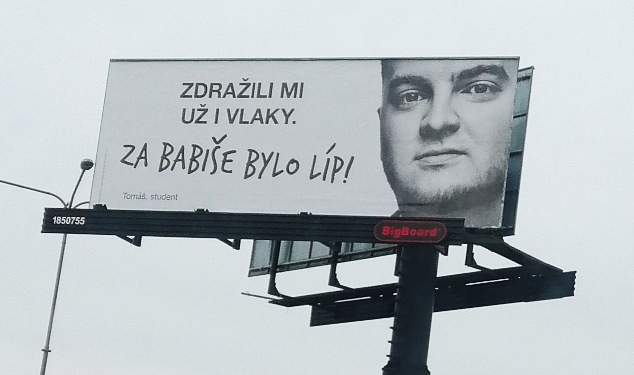 Bylo za Babiše líp? Billboardy ANO inspirují k parodii : Marketing journal